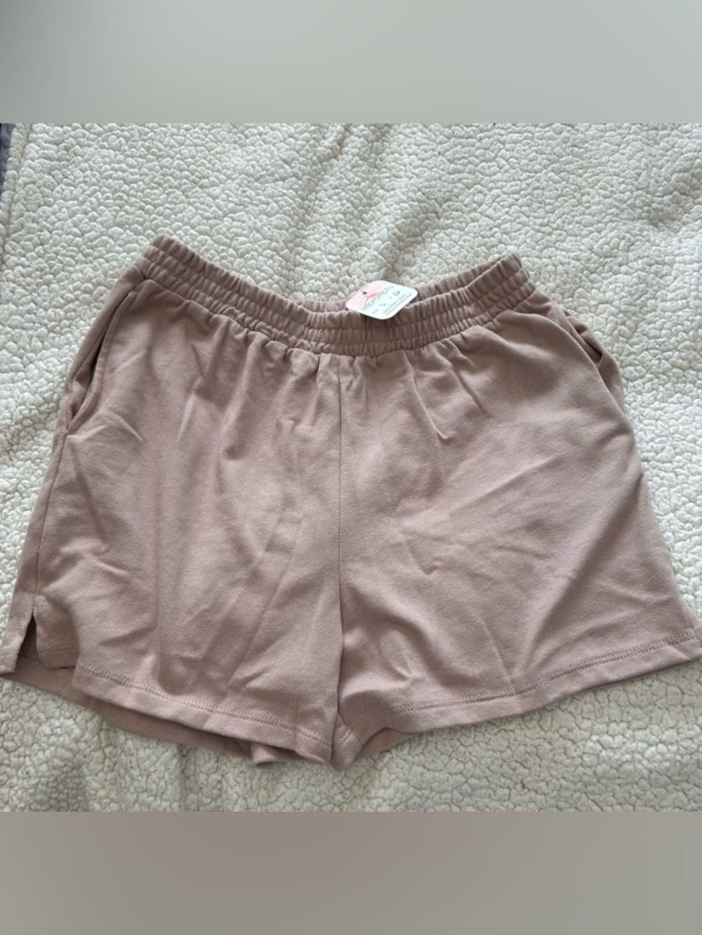 Heart Hips Mauve Elastic Waist Lounge Shorts